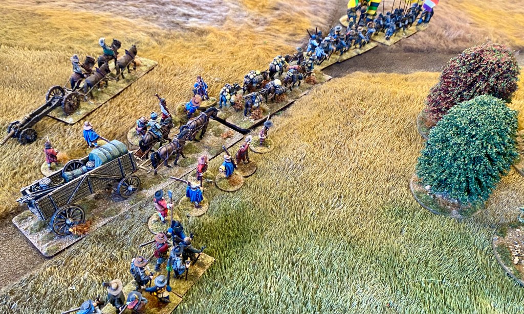 The relief column starts to deploy ready to break through the defending Poles ahead. (Mmm, that wood on the right looks suspicious, but it's probably fine!) 