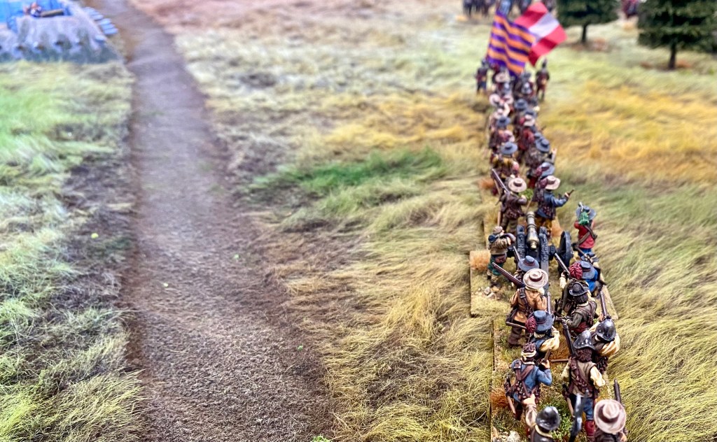 More Polish reinforcements - this time a column of Foreign infantry with some artillery support.