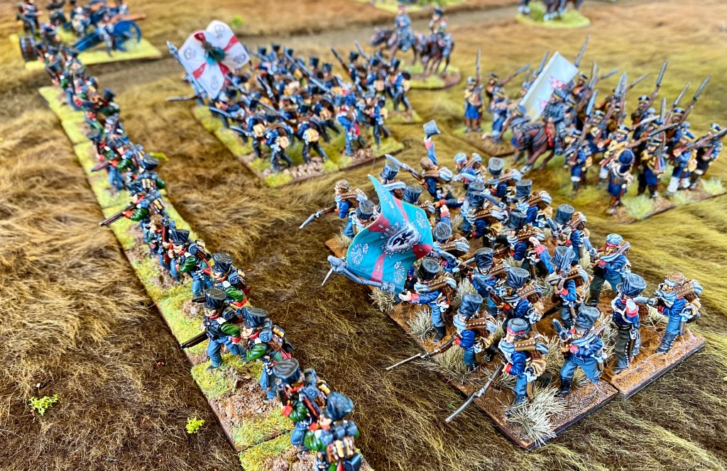 The Prussian strike force led by Jaegers (on foot!) 