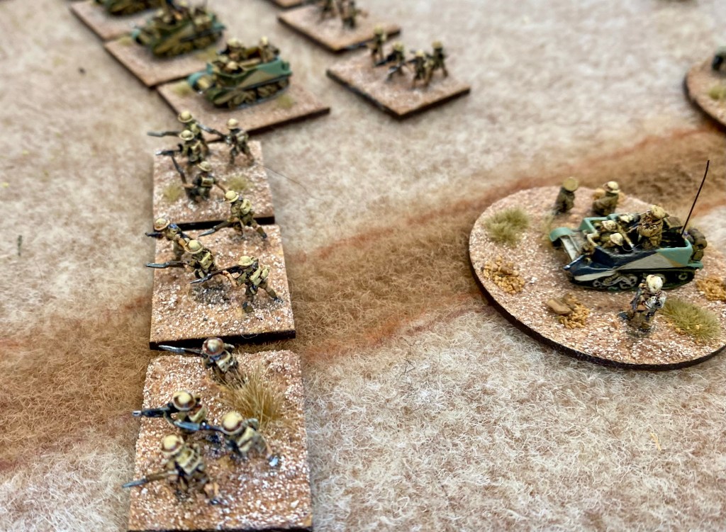 Going in with fixed bayonets - of course! 