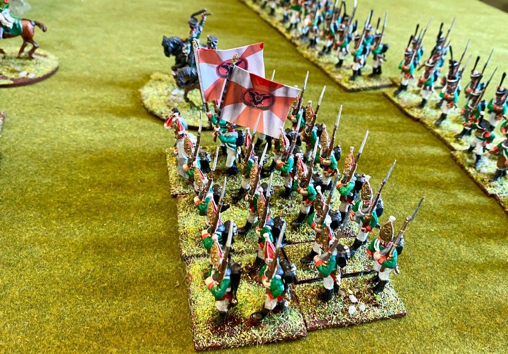 The Russian elite Infantry advancing.