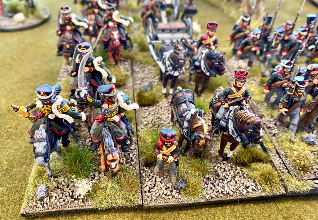 More Russian hussars and artillery.