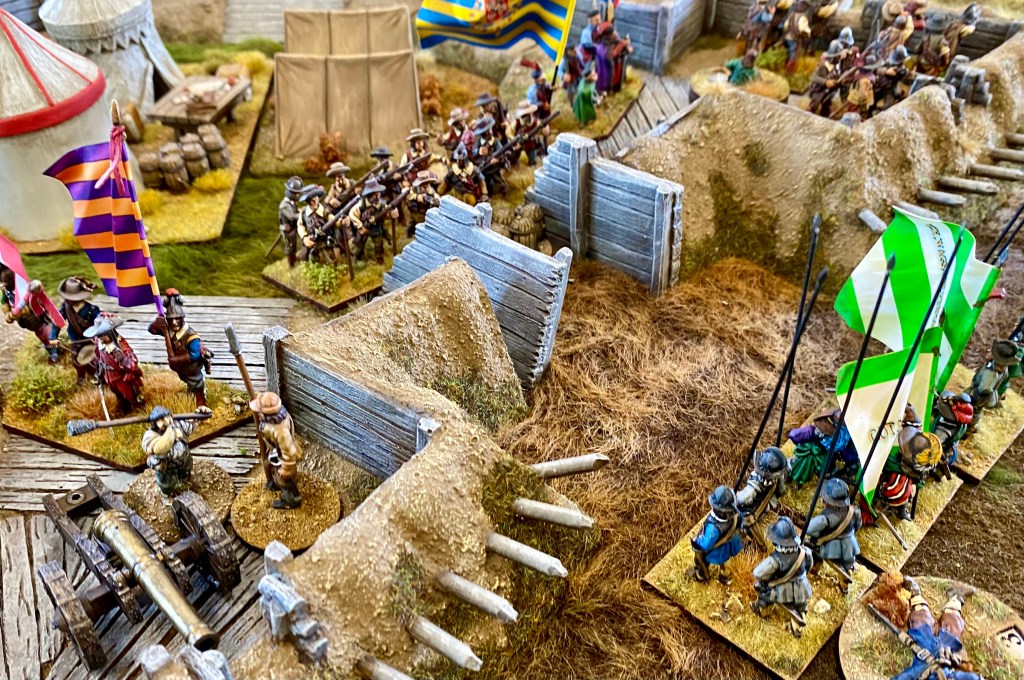Swedish pike have routed their Polish 'Foreign' counterparts but the gateway is now held by some musketeers.  