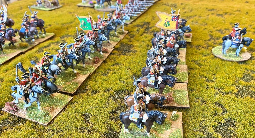 A brigade of dragoons cover the Hanoverian right flank