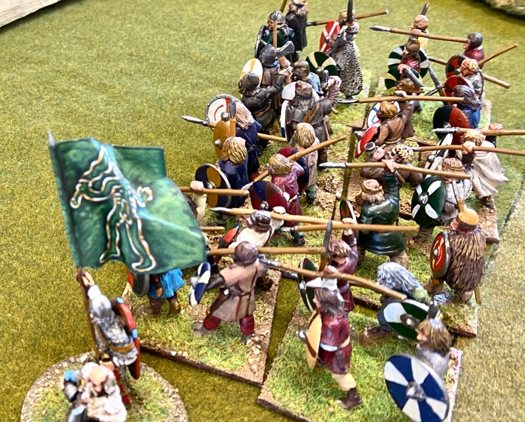 Saxon reserves advance hesitantly.