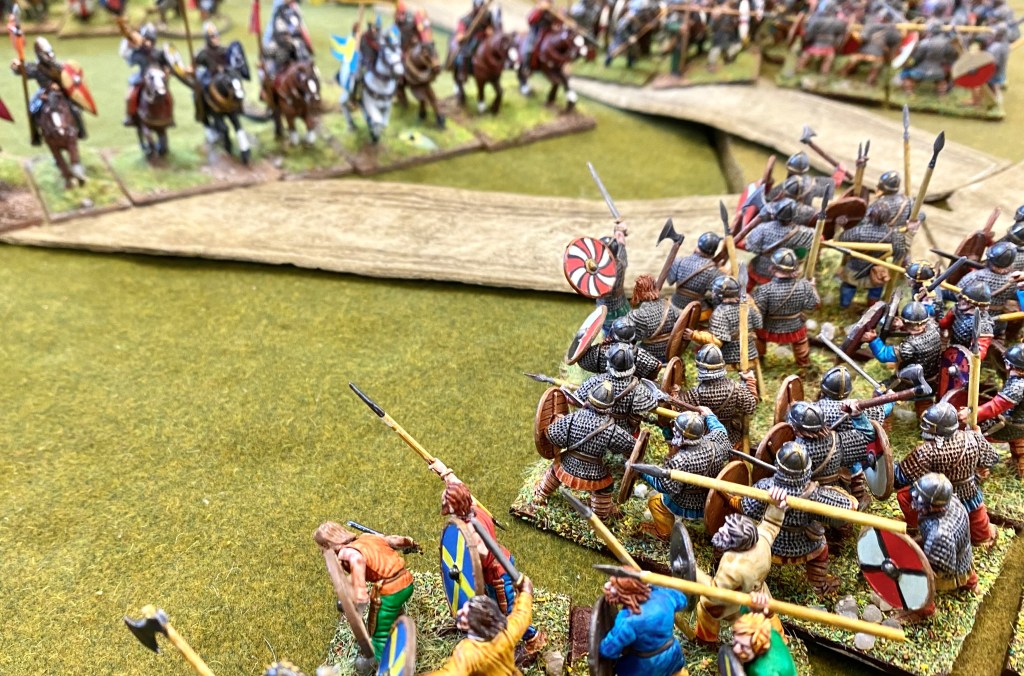 The Welshmen push forward. 