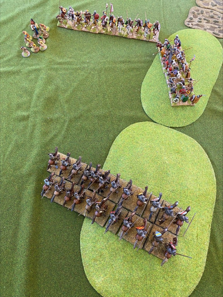 After dispatching the first unit, the Normans wheel to seek out new targets. 