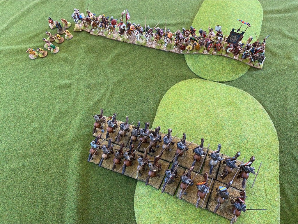 The Bretons form up to meet the mail-clad onrush.