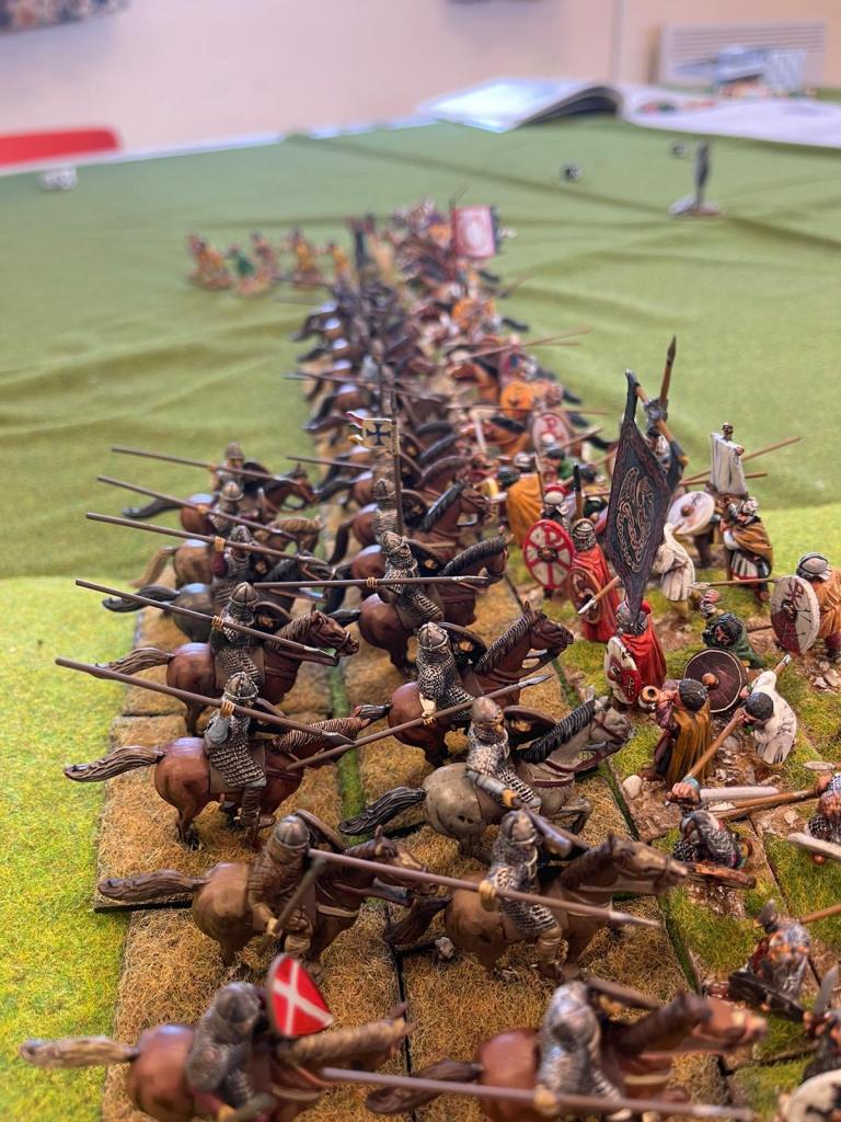 Bang! The Normans are in again.  The result was as before - victory for the hard-charging knights.